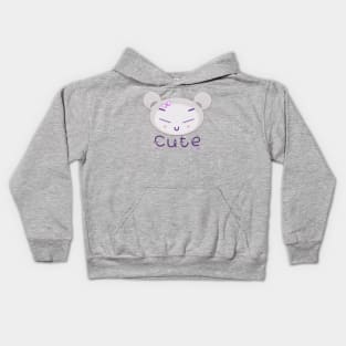 Cute Girl Blushing Kids Hoodie